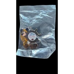 Disney Cruise Line Castaway Club Mickey Pin Mickey Ship Wheel Pin DCL NEW [COPY]